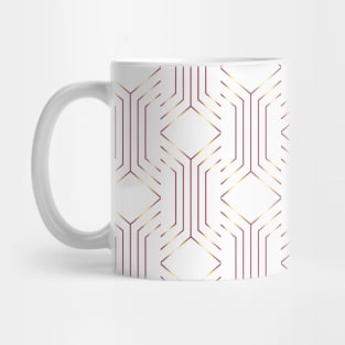 Cherry Blossom Gradient Geometric Abstract Motif 2 Mug